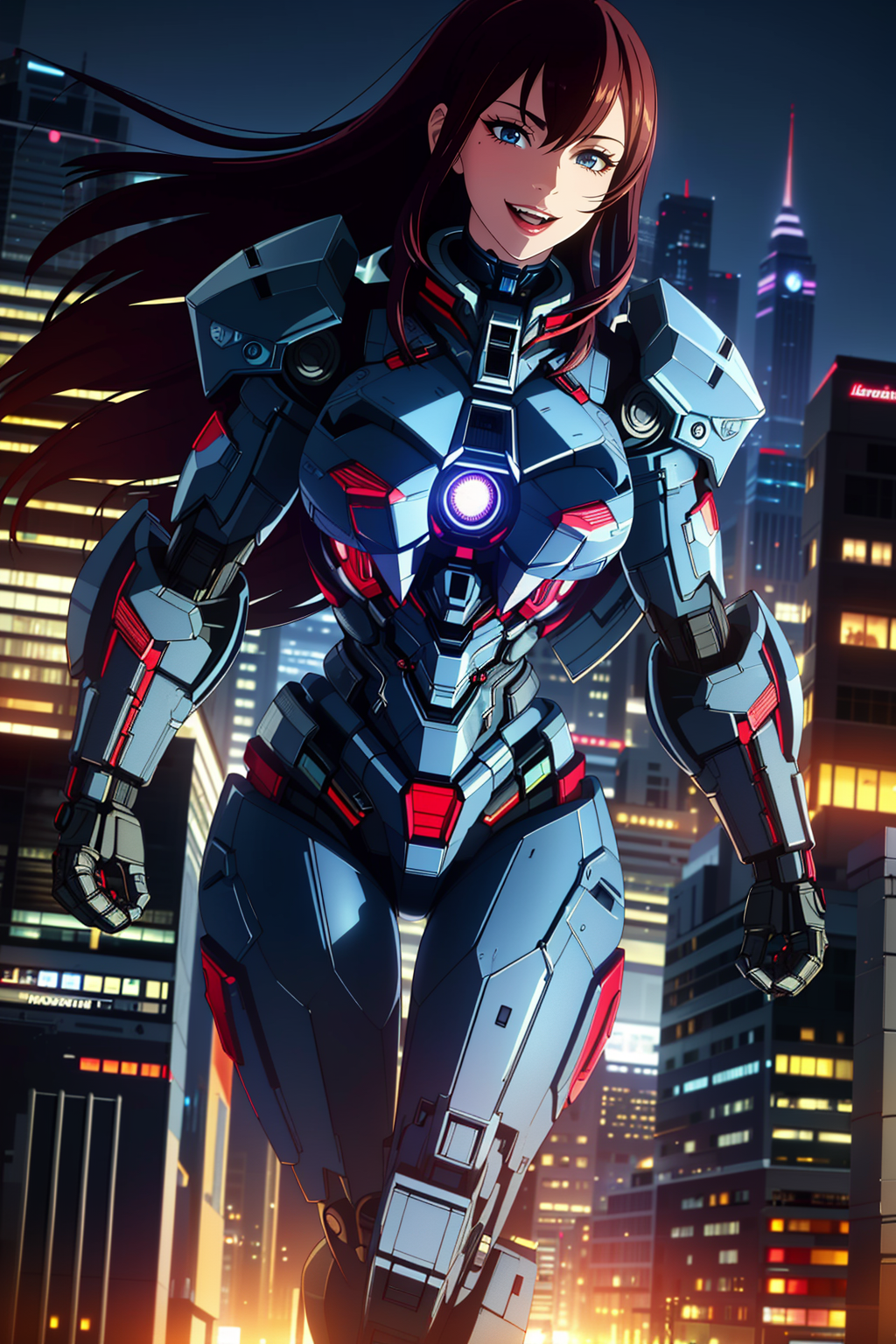 05741-2610800424-((Masterpiece, best quality,edgQuality)),smiling,excited,_edgMecha, a ((giant woman)) in robot suit standing in front of a city.png